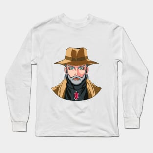 Oldman Joseph Purple Anime Fan art Long Sleeve T-Shirt